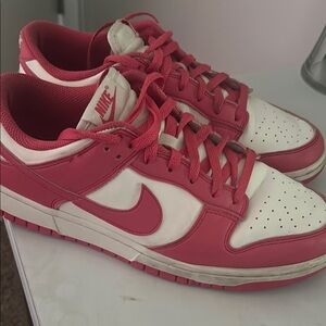 Nike Red and White Athletic Shoes